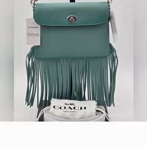 Coach Teal Fringe Crossbody Bag - NWT NO LONGER AVAILABLE